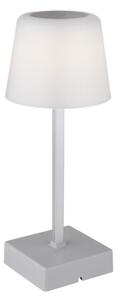 Globo 28061SI-LED Stm. nab. dotyk. stolní lampa XAYDEN 2W/5V 800 mAh stříbrná