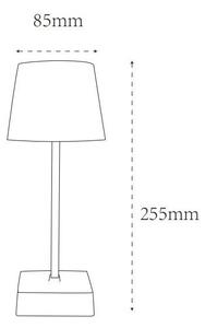 Globo 28061CH -LED Stm. nab. dotyk. stolní lampa XAYDEN LED/2W/5V 800 mAh béžová