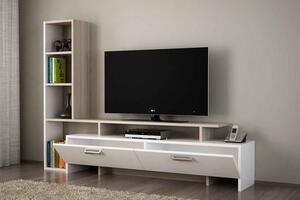 Designový TV stolek Haddie 168,2 cm bílý