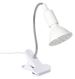 Flexibilní stolní lampa s klipem PLANTY 1xE27/30W/230V bílá