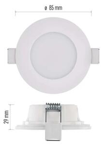 LED Koupelnové podhledové svítidlo LORI LED/4,5W/230V IP65 2700/4000K bílá