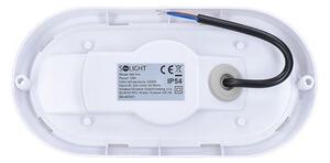 SOLIGHT LED venkovní přisazené svítidlo 13W/230V/910Lm/4000K/120°/IP54, oválné bílé
