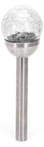 Aigostar - LED Solární lampa LED/0,006W/1,2V 37,8cm chrom 2700K IP44
