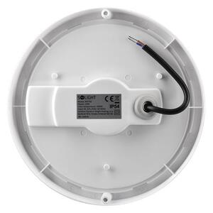 SOLIGHT LED venkovní přisazené svítidlo 20W/230V/1500Lm/4000K/120°/IP54, kruhové bílé