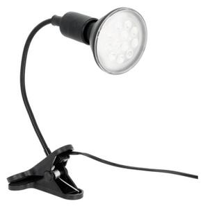 Flexibilní stolní lampa s klipem PLANTY 1xE27/30W/230V černá