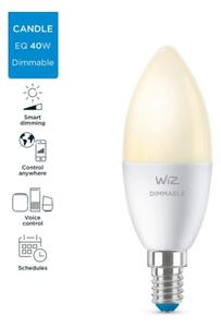 LED Stmívatelná žárovka C37 E14/4,9W/230V 2700K CRI 90 Wi-Fi - WiZ