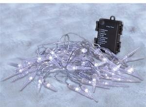 SOLIGHT LED venkovní rampouchy, 50 LED, časovač, 8 funkcí, IP44, 3xAA baterie
