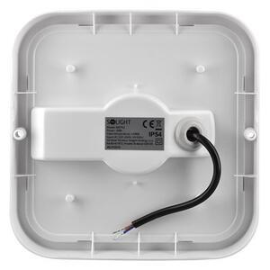 SOLIGHT LED venkovní přisazené svítidlo 20W/230V/1500Lm/4000K/120°/IP54, 19cm x 19cm, bílé