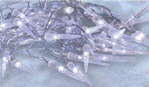 SOLIGHT LED venkovní rampouchy, 50 LED, časovač, 8 funkcí, IP44, 3xAA baterie