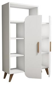 Designový regál Quasim 132 cm bílý