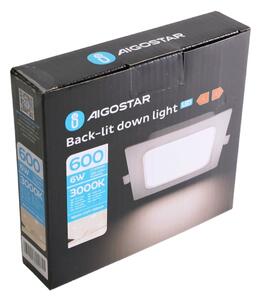 Aigostar - LED Podhledové svítidlo LED/6W/230V 3000K 12x12 cm bílá