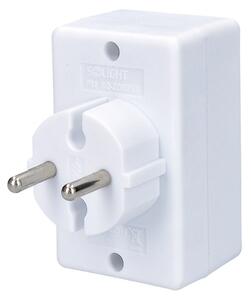 SOLIGHT Zásuvka rozbočovací P81 3 x 230V/2,5A pro ploché vidlice, bílá