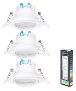 Aigostar - SADA 3x LED Podhledové svítidlo LED/5W/230V 3000K pr. 8,5 cm bílá