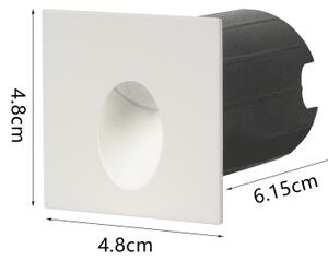 Brilagi - LED Venkovní vestavné svítidlo STAIRDOT LED/2W/230V bílá IP65 hranatý