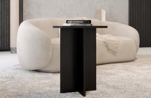 Černý dubový vysoký odkládací stolek MOJO MINIMAL 39,5 x 39,5 cm