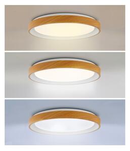 Brilagi - LED Stmív. strop. svítidlo FLOCO LED/48W/230V pr. 40 cm dřevo/bílá +DO