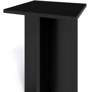 Černý dubový vysoký odkládací stolek MOJO MINIMAL 39,5 x 39,5 cm