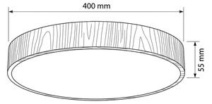 Brilagi -LED Strop. svít. POOL LED/48W/230V 3000/4000/6000K pr. 40 cm dek. dřeva