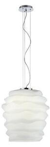 Redo 01-1142 - Lustr na lanku MAGMA 1xE27/42W/230V pr. 38 cm lesklý chrom/bílá