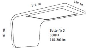 Tunto Butterfly 3/1048-30 Nástěnná lampa, dub