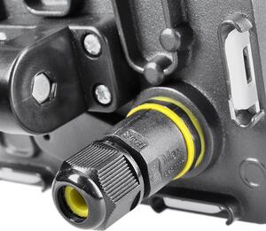 SOLIGHT LED reflektor Quick, 10W, 850lm, 4000K, IP65, černý