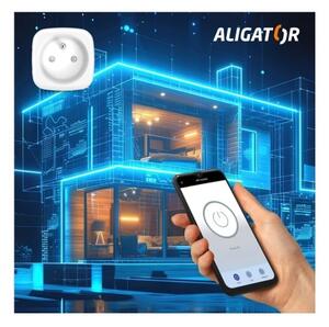 Aligator WAL001 - Chytrá zásuvka 3680W/230V/Typ E/16A Wi-Fi Tuya