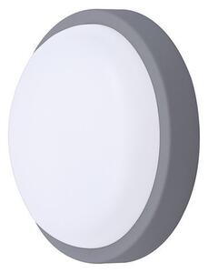 SOLIGHT LED venkovní svítidlo 13W, 910lm, 4000K, IP54, 17cm, kruhové šedé