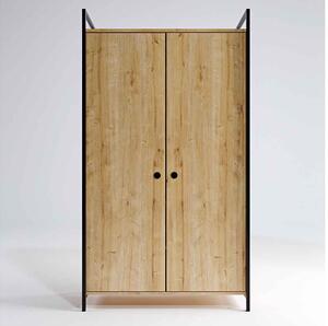 Designová šatní skříň Haroun 180 cm vzor dub