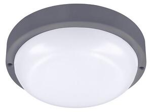 SOLIGHT LED venkovní svítidlo 13W, 910lm, 4000K, IP54, 17cm, kruhové šedé