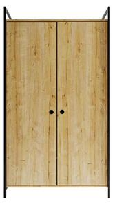 Designová šatní skříň Haroun 180 cm vzor dub