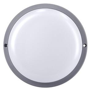 SOLIGHT LED venkovní svítidlo 13W, 910lm, 4000K, IP54, 17cm, kruhové šedé