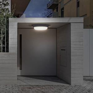 SOLIGHT LED venkovní svítidlo 13W, 910lm, 4000K, IP54, 17cm, kruhové šedé