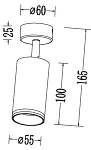 Bodové svítidlo PIPE 1xGU10/10W/230V bílá