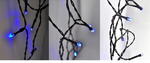 SOLIGHT LED vánoční řetěz, 3m, 20 LED, 3 x AA, modré světlo, zelený kabel