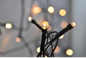 SOLIGHT LED venkovní vánoční řetěz, 200 LED, 20m, přívod 5m, 8 funkcí, časovač, IP44, teplá bílá