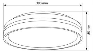 Brilagi - LED Stmívat. svítidlo NAOMI LED/48W/230V 3000-6500K pr. 39 cm černá+DO