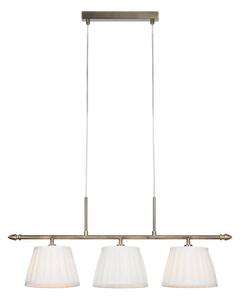 Markslöjd 108975 - Lustr na lanku OXFORD 3xE14/40W/230V mosaz/bílá