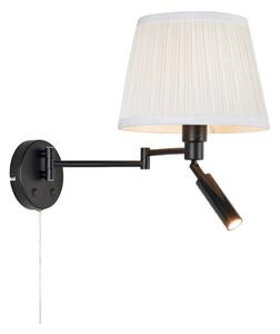 Markslöjd 109016- LED Nástěnná lampa PIVOT 1xE27/40W/230V + LED/4W krémová/černá