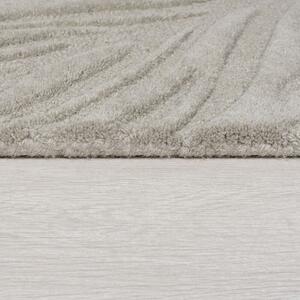 Flair Rugs koberce Kusový koberec Solace Lino Leaf Grey kruh ROZMĚR: 160x160 (průměr) kruh