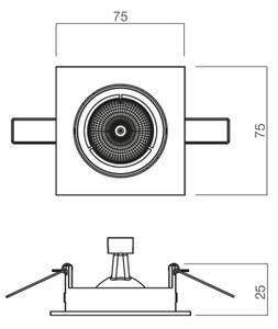 Redo 70328 - Podhledové svítidlo MT 1xGU5,3/50W/12V