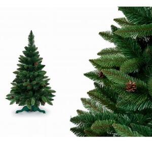 Vánoční stromeček Borovice 2D jehličí se šiškami 100cm