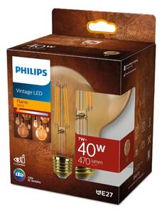 LED Žárovka VINTAGE Philips G95 E27/7W/230V 1800K