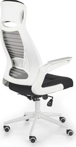 Kancelářská židle FRANCESCA - černá/bílá/šedá