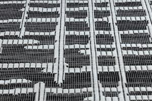 Dywany Łuszczów Kusový koberec Sion Sisal Trellis 22144 black/ecru – na ven i na doma Rozměry koberců: 80x150