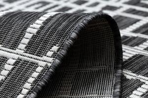 Dywany Łuszczów Kusový koberec Sion Sisal Trellis 22144 black/ecru ROZMĚR: 80x150