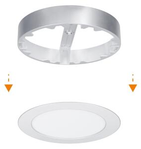 Solight WD240-S - LED Panel 2v1 LED/12W/230V 3000/4000/6000K pr.17cm IP54 stř