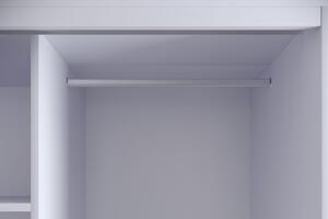 Designová šatní skříň Hasani 190 cm bílá