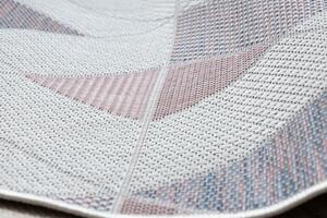 Dywany Łuszczów Kusový koberec Sion Sisal Triangles 3006 ecru/pink ROZMĚR: 80x150