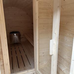 Finská sudová sauna 350, s kamny vč. lávových kamenů amRelax Typ sauny: Saunovací prostor, odpočívárna s teráskou