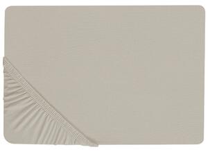 Prostěradlo s gumou JANBU Bavlna 90 x 200 cm Taupe